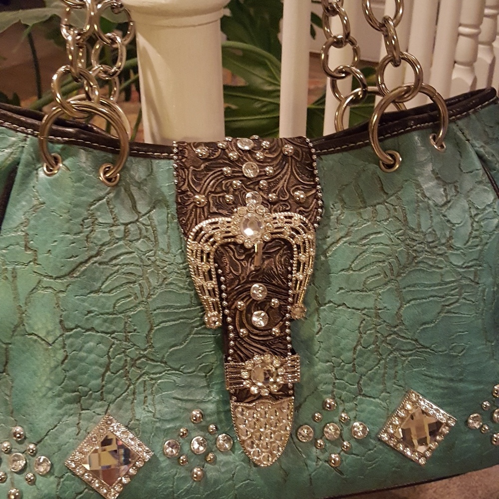 Buckle Leather Purse